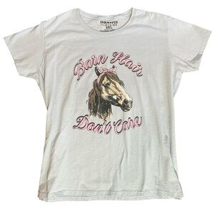 C31- Barn Hair Don’t Care Women’s T Shirt Fits ladies LG/XL